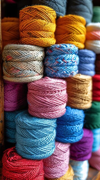 a collection of crochet yarns by person