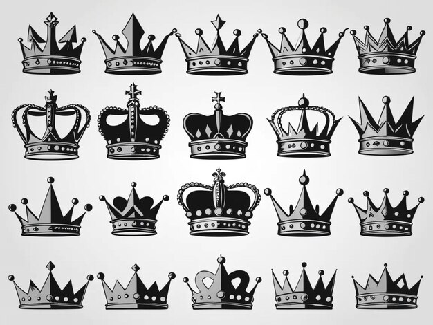 Photo a collection of crowns including one that says crown