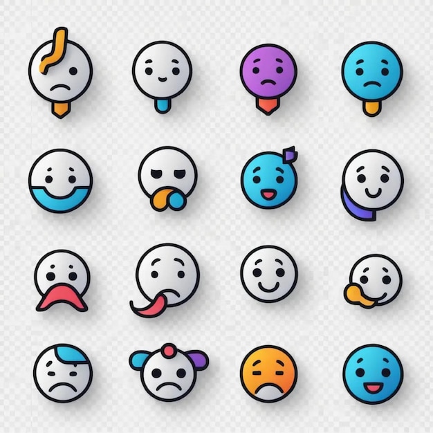 a collection of different colored buttons with different shapes and colors