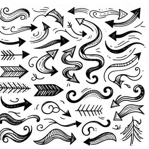 a collection of different designs including arrows arrows and arrows