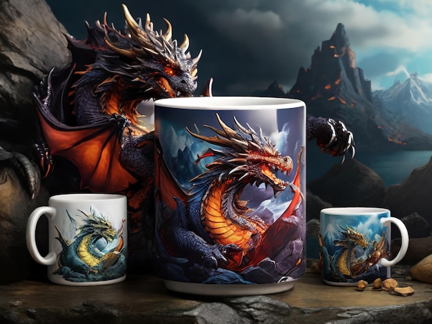 collection of dragonthemed merchandise