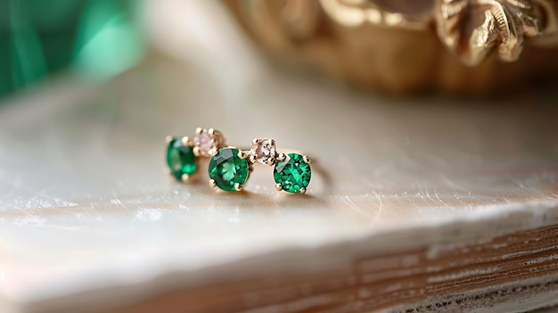 a collection of emeralds and diamond rings by person