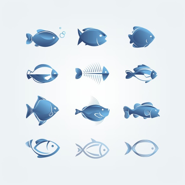 a collection of fish and a fish with the words quot fish quot