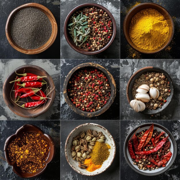 Photo collection of food ingredients