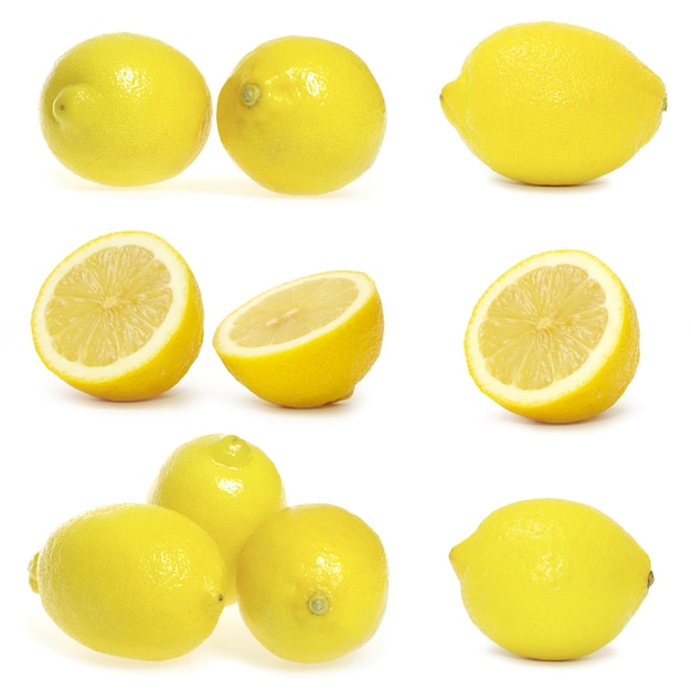 Collection of fresh lemons