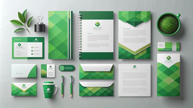 a collection of green and white business cards including one that says quot green quot