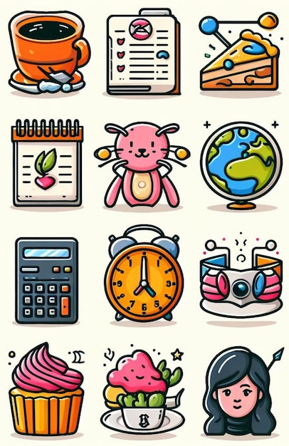 a collection of icons