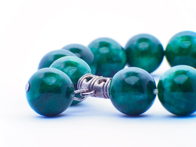 collection jade of various tumbled green jade mineral stones