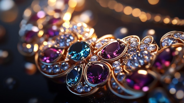 a collection of jewellery including sapphires diamonds and diamonds