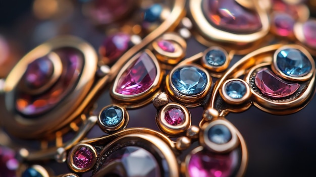 a collection of jewellery including sapphires and diamonds