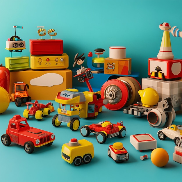 a collection of lego toys including one of which has the word robot on it