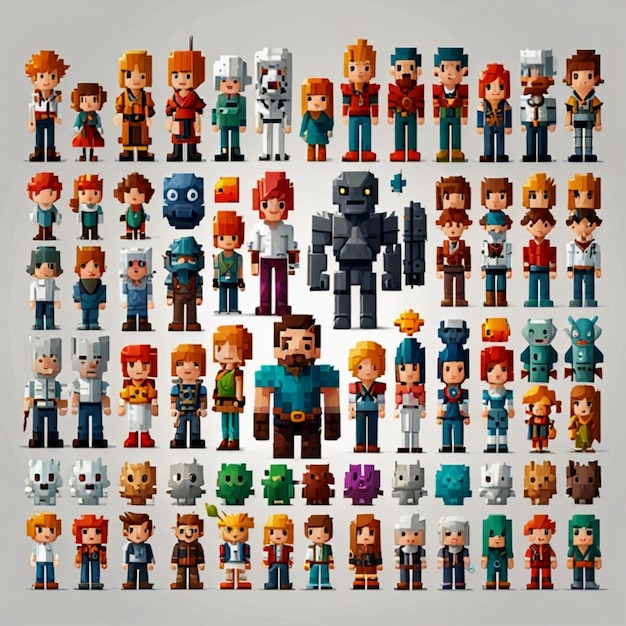 a collection of legos including one of them with one of them being a character