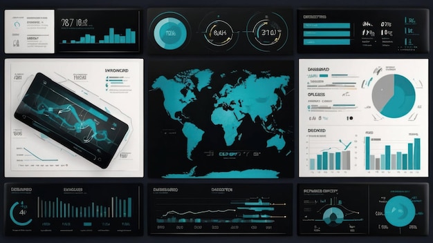 Photo collection of modern infographics