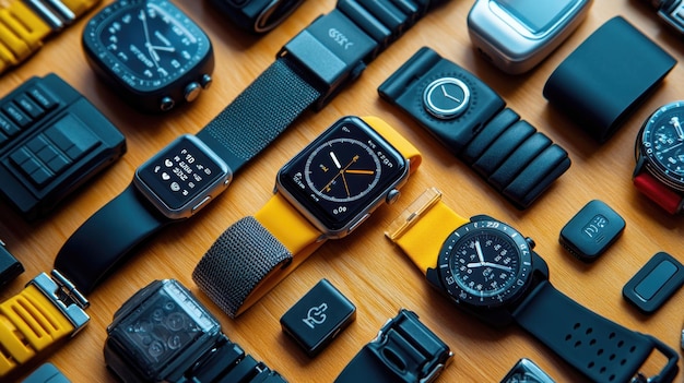 A Collection of Modern Watches and Smartwatches