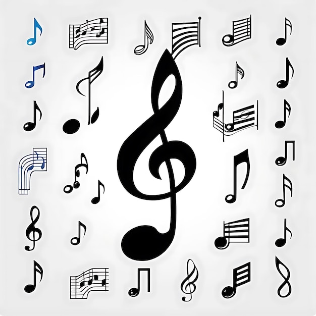 Photo a collection of music notes including one that says quot the word quot