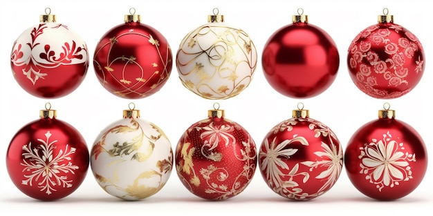 A collection of ornaments with the word christmas on them