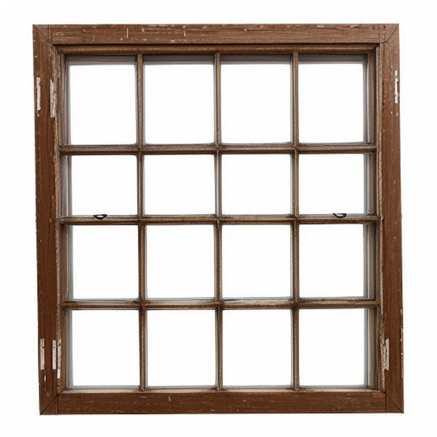 Collection of real vintage wooden house window frame sets