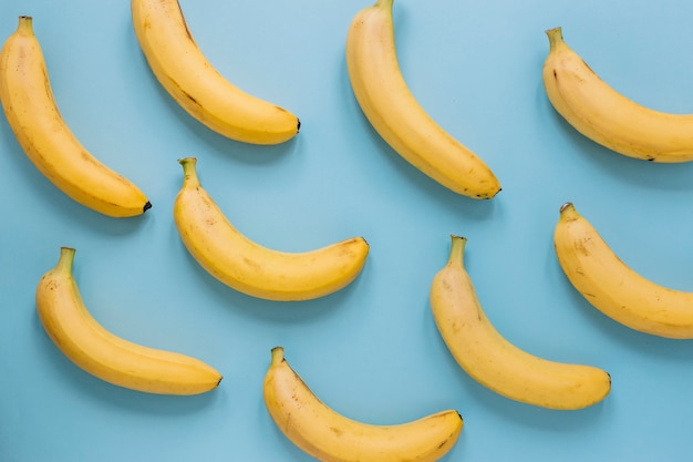 Collection of ripe bananas