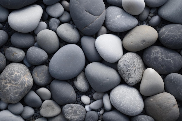 A collection of rocks on a beach