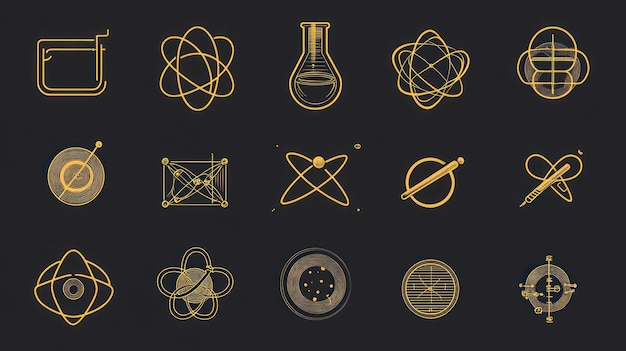 Collection of ScienceThemed Icons