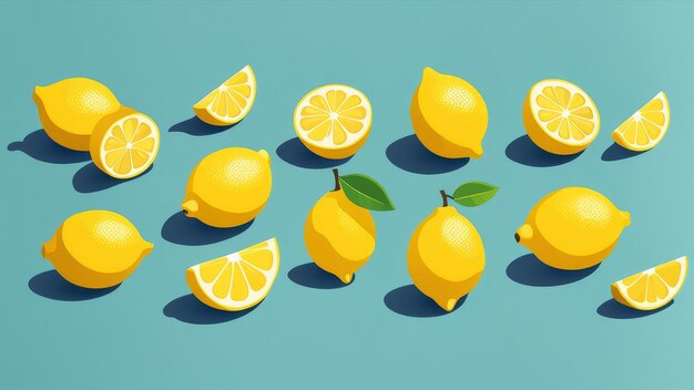 Collection set of Lemon elements