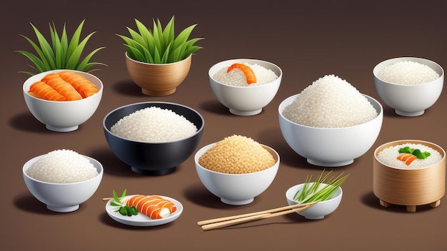 Collection set of Rice elements