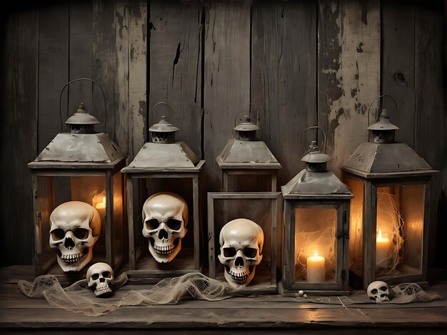 Photo a collection of skulls with one that says quot skull quot