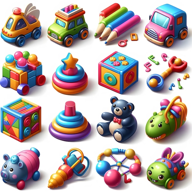 a collection of toys