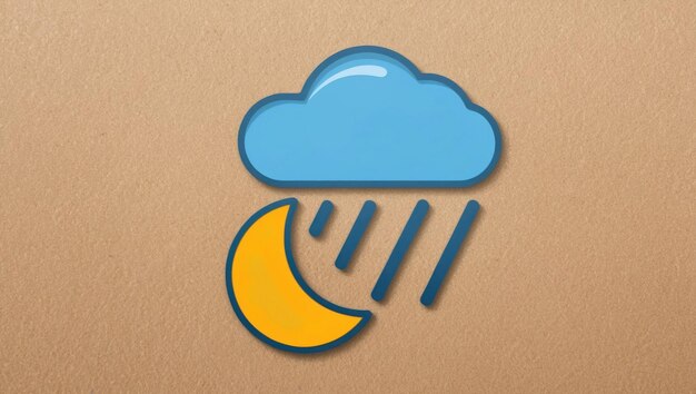 Photo a collection of weather icons representing various atmospheric conditions