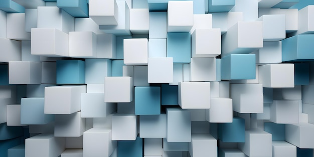 a collection of white cubes with one that says quot blue quot