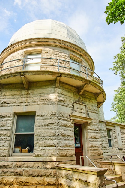 College campus Indiana University observatory