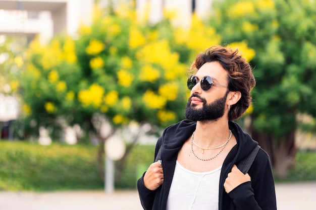 College student happy at the university campus