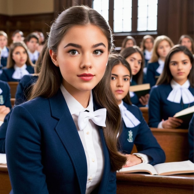 College student in the lecture hall