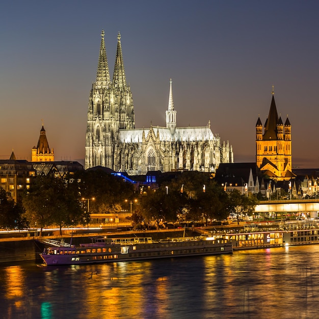 Cologne Cathedral Dom at sunset