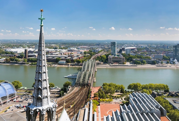 Cologne Hohenzollern Bridge And Rhine Germany