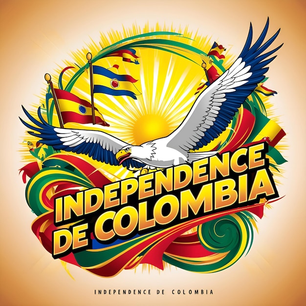 Photo colombia independence day celebration