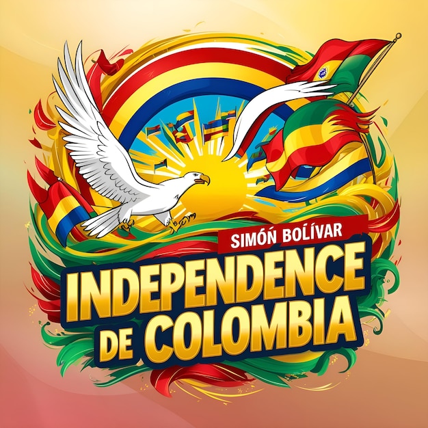 Photo colombia independence day celebration