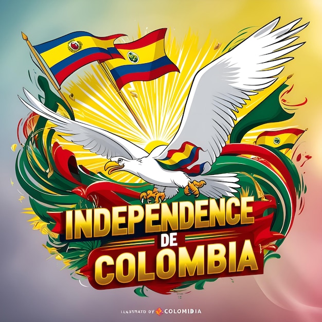 Photo colombia independence day celebration