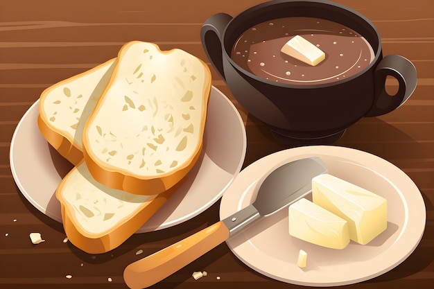 colombian Chocolate Santafereno Hot Chocolate with Cheese and Bread