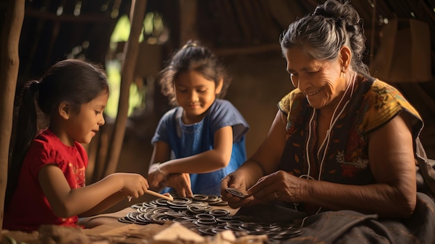 Colombian Family Together Embracing Love Traditions and Togetherness Happy