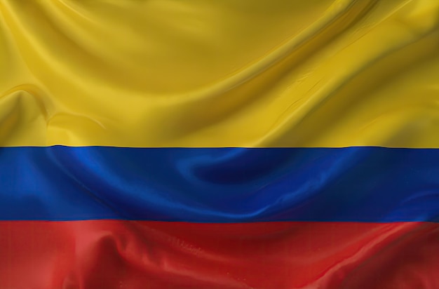 Photo colombian flag for national day or independence day of colombia