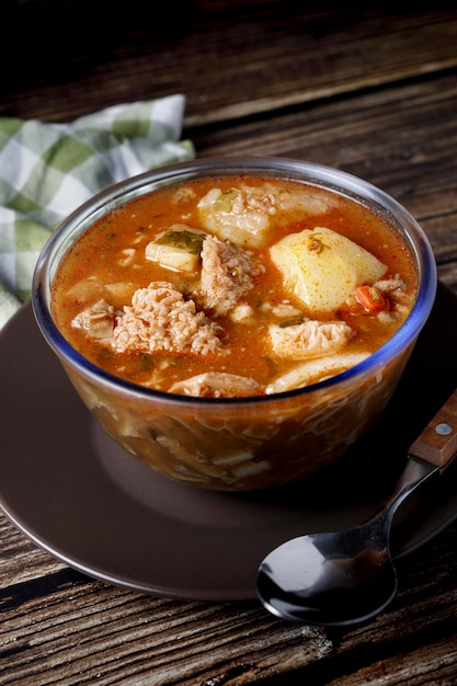 Colombian traditional tripe soup