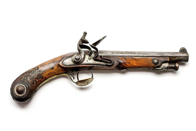 Colonial Era Musket Isolated In Transparent Background