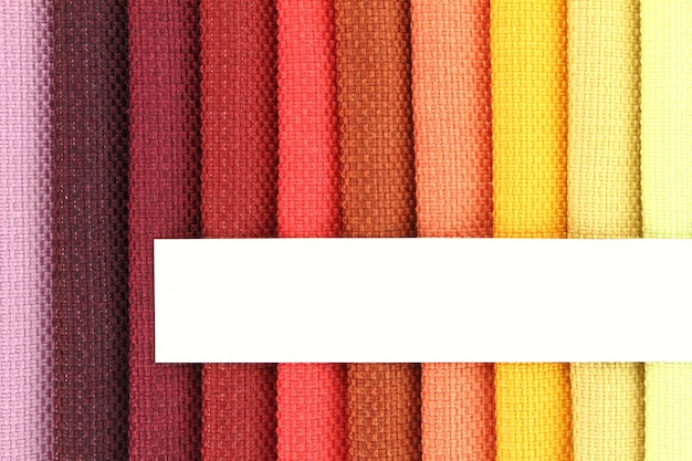 Color background of fabric samples