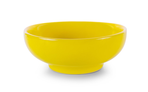 color bowl isolated on white background