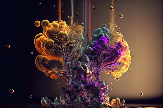 Color Explosion withg Multiple Color . Genarative AI