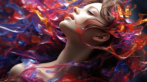 color full hair HD wallpaper photographic image