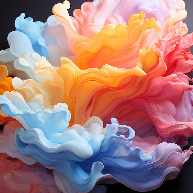 The color melts Created by ai generated