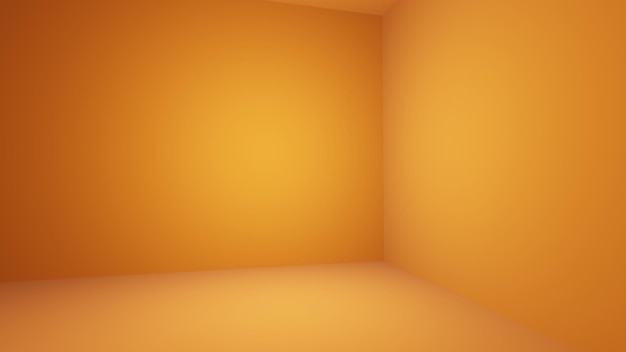 Color orange room background interior