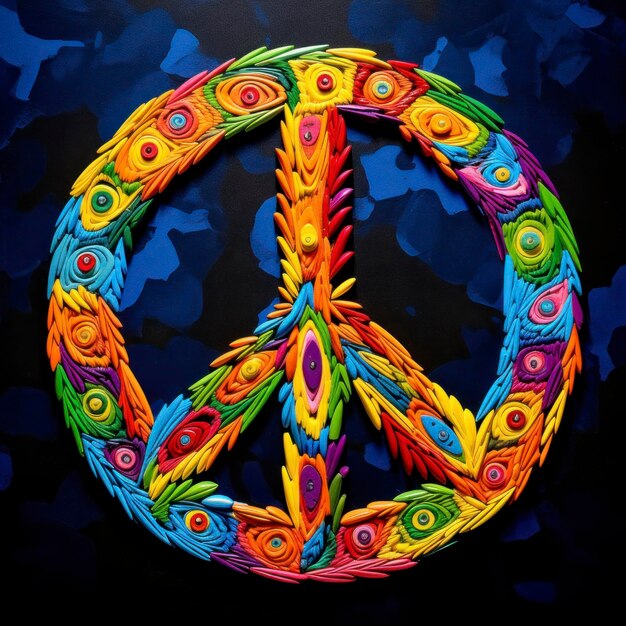 color peace sign